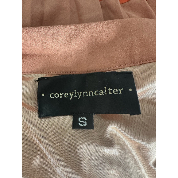 COREY LYNN CALTER ANTHROPOLOGIE Color Block Pleated Hi Low Mini Dress Small Boho - Picture 5 of 9